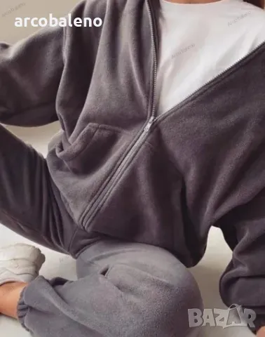 Дамски моден спортен комплект от две части за свободното време, 5цвята , снимка 6 - Комплекти - 47261072