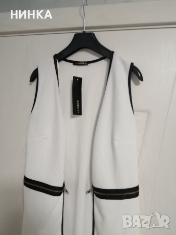 НОВ дълъг елек, снимка 1