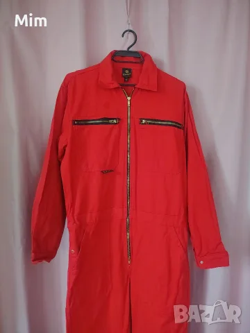 3XL Мъжки работен, червен гащеризон , снимка 6 - Спортни дрехи, екипи - 56051048