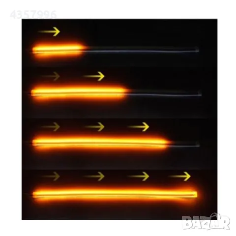 Диодни светлини с мигач бягащ 2015 2бр. в к-т, снимка 8 - Аксесоари и консумативи - 49030781