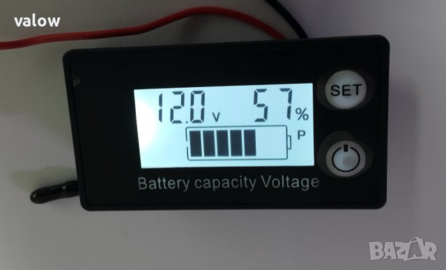 Индикатор волтметър волтмер за ниво на заряд на акумулатор, снимка 4 - Друга електроника - 40774105