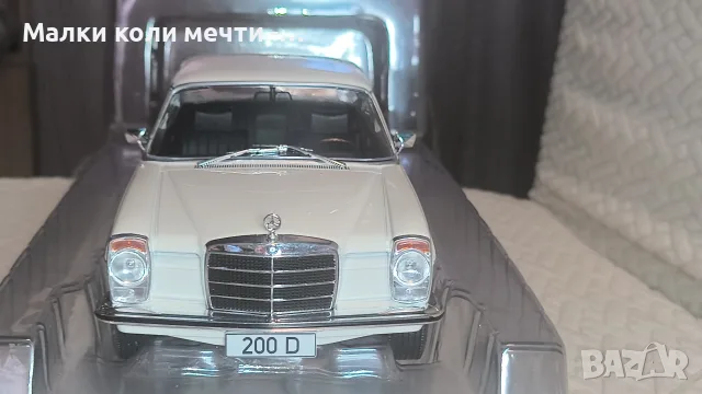 Метална кола Mercedes 200 D - 1968 , мащаб 1:18 , чисто нова , снимка 4 - Колекции - 55888577
