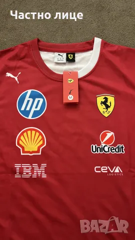 Тениска Scuderia Ferrari Сезон 2025 М, снимка 3 - Тениски - 55961749