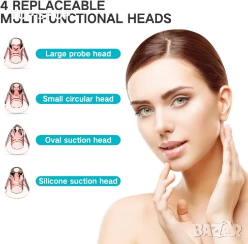 Комплект за премахване на черни точки и акне, почистващо устройство, снимка 5 - Козметика за лице - 49340652