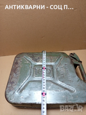 Стара Малка Немска Туба За Гориво 5лт., снимка 8 - Антикварни и старинни предмети - 51537848