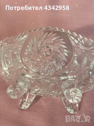 Vintage. Germany. Кристална ваза. , снимка 4 - Антикварни и старинни предмети - 49676000