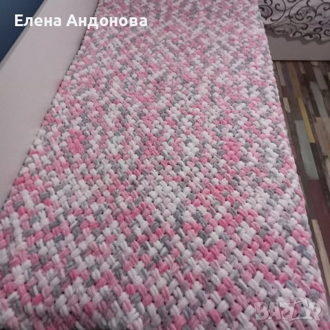 Меки плетени одеялца от прежда Ализе пуфи, снимка 6 - Спално бельо и завивки - 38389917