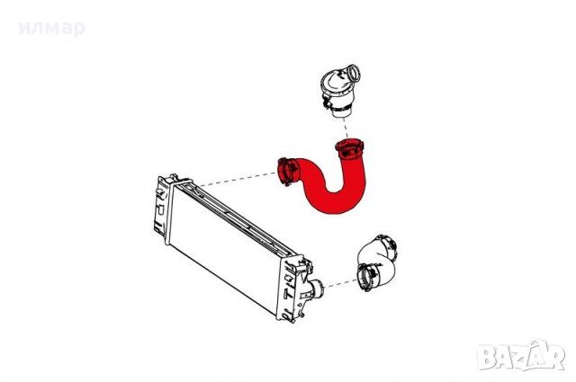 9065282982 Маркуч за турбо за Мерцедес Спринтер -2,2 цди, снимка 3 - Части - 44319892