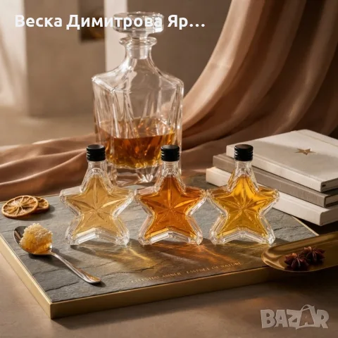 Бутилка звезда 100 мл, снимка 4 - Буркани, бутилки и капачки - 56166953