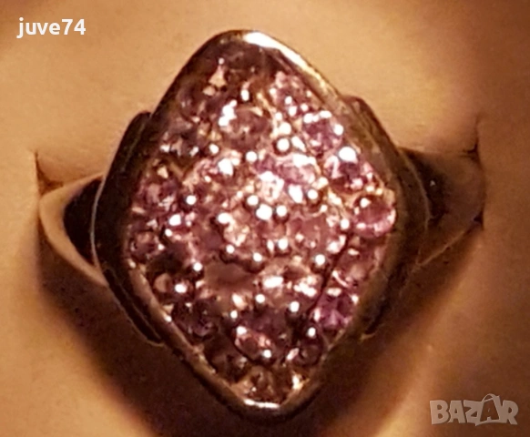 СРЕБЪРЕН ПРЪСТЕН С ЕСТЕСТВЕНИ АЛЕКСАНДРИТИ  (ИНДИЯ) СЕРТИФИКАТ , снимка 6 - Пръстени - 53083532