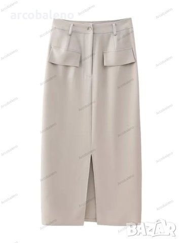 Нова тънка жилетка без ръкави с кръгло деколте + костюм с пола, снимка 6 - Комплекти - 44419944