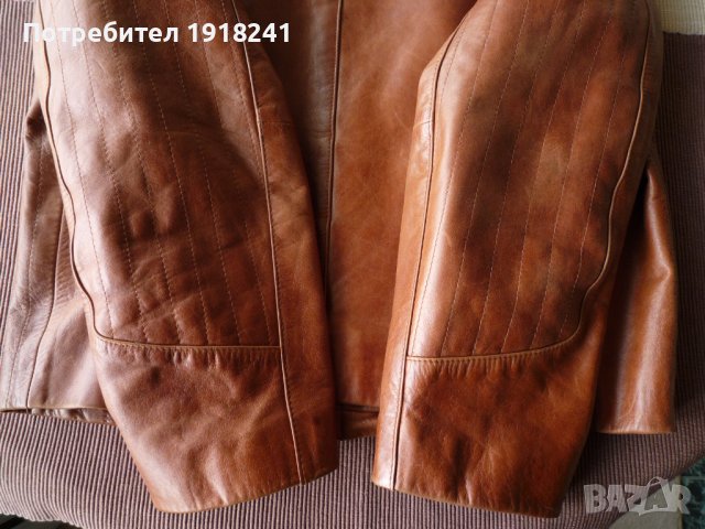 Кожено яке от естествена кожа „Giovanni“, цвят светло кафяв , снимка 16 - Якета - 40651581