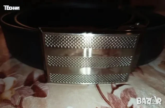 Нов Стилен Мъжки Колан Изцяло от Естествена Кожа 130см.