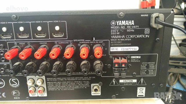 Ресивър Yamaha RX-V671, снимка 4 - Ресийвъри, усилватели, смесителни пултове - 42085122