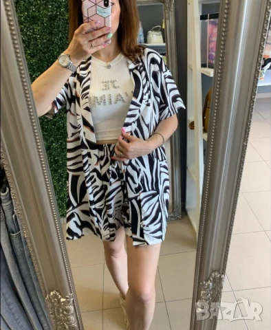 дамски комплект риза и панталонки , снимка 5 - Комплекти - 50873993