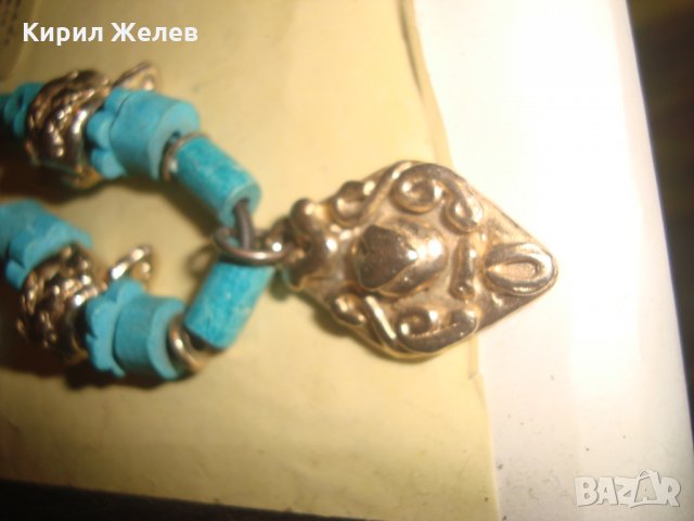 ХЕНД-МЕЙД КЕРАМИЧНА БИЖУТЕРИЯ ГЪРЦИЯ БРОНЗ ФЕШЪН АРТ ГЕРДАН НОВ 24358, снимка 6 - Колиета, медальони, синджири - 33953358