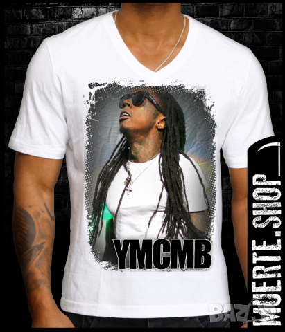 Тениска с щампа LIL WAYNE YMCMB, снимка 1 - Тениски - 36211228