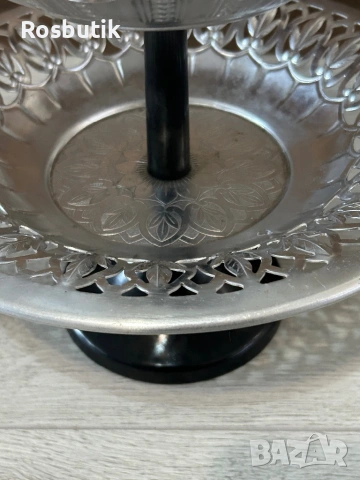 Старинна съветска фруктиера , снимка 4 - Прибори за хранене, готвене и сервиране - 53399592