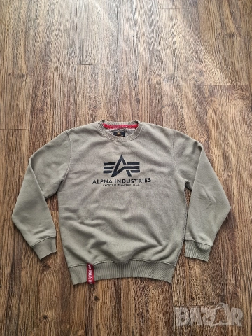 Страхотна мъжка блуза суитчър ALPHA INDUSTRIES размер S 