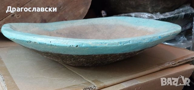 Битова декорация - стари дървени бъкел,копанка,корито,нощва, копаня нощви корита копанки