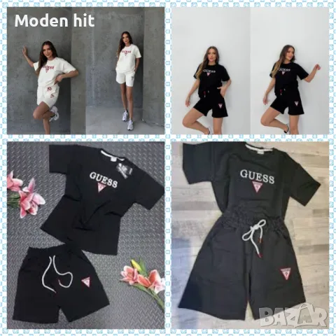 Guess летен екип - тениска и къси панталонки висок клас реплика, снимка 1