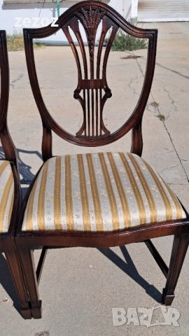 Столове трапезни масив махагон №023, снимка 3 - Столове - 52750380