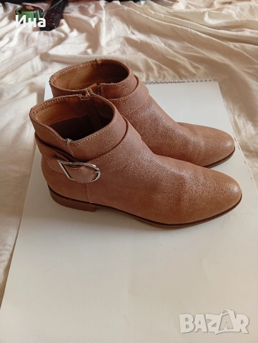 Дамски боти Anna FIELD бежови н.39, снимка 2 - Дамски боти - 53042810