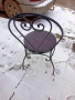 трапезни стол / столове от ковано желязо - прахово боядисани -цена 115лв за брой -налични 15 броя -5, снимка 6
