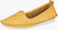 andrea conti woman slipper yellow Естествена кожа обувки жълти тип еспадрили.меки и леки, снимка 2