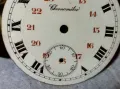 CHRONOMETRE ПОРЦЕЛАНОВ РИМСКИ ЦИФЕРБЛАТ РЯДЪК от СТАР ШВЕЙЦАРСКИ ДЖОБЕН ЧАСОВНИК ХРОНОГРАФ 49687, снимка 11