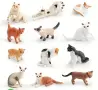 12 котки котка котета пластмасови фигурки за украса торта и ирга играчки, снимка 3