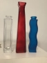 Вази за цветя  цветно стъкло  Арт Нуво цена за 3 броя, снимка 2