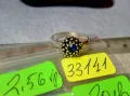 ПРЕКРАСЕН СКЪПОЦЕНЕН СРЕБЪРЕН ПРЪСТЕН СРЕБРО 925 с ФАСЕТИРАН СИН ЦИРКОН МАЙСТОРСКА ФИНА РАБОТА 33141, снимка 5