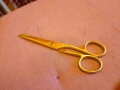 Metal iron sewing scissors vintage 30 s Germany 7.74 inch- 20 cm ножица Trusetal, снимка 3