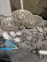 Ретро кухненски комплект лот фруктиера метални формички и прибори, снимка 4