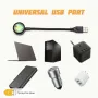 USB LED Проектор Залез Слънце с Дъга,360-градусова въртяща се, снимка 6
