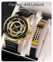 Hodinky Relogio Masculino, Луксозен мъжки кварцов часовник в комплект с гривна , снимка 1 - Мъжки - 40564586
