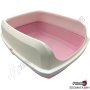 Полузатворена Котешка Тоалетна - M, L размер - Розова разцветка - Cat Toilet Easy - Pet Interest, снимка 2