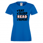 Дамска тениска Read,Eat,Sleep,Peker,Anime,Repeat,Ядене,Повторение,, снимка 3