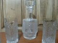 Кристални чаши и гарафа, снимка 1 - Антикварни и старинни предмети - 34719062
