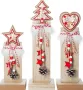Коледни LED колони за украса, комплект 3 броя, снимка 3