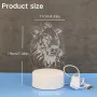 Холограмна 3D LED лампа Лъвска Глава, снимка 7