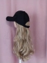 60 см Перука леко къдрева, руса с черна шапка в , снимка 4