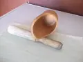 Хаванче от бамбук с дървено чукало, снимка 8