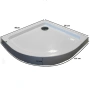 BR80-Комплект овално корито с висок борд (цяла престилка), крачета, сифон, снимка 2