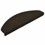 vidaXL Изтривалки за стълби, самозалепващи се, 30 бр., 65x21x4 см, тъмнокафяви, полукръгли, големи, снимка 3