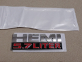 Метална и Пластмасова релефна емблема хром или черна ХЕМИ 5.7 литра HEMI 5.7 liter за кола джип, снимка 5