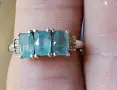 СРЕБЪРЕН ПРЪСТЕН С ГРАНДИДИЕРИТ (МАДАГАСКАР), снимка 5