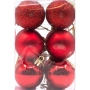 Комплект от 6 коледни топки за елха, снимка 1