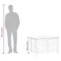 vidaXL Градинска ракла антрацит 99x49,5x58,5 см чам масив, снимка 9
